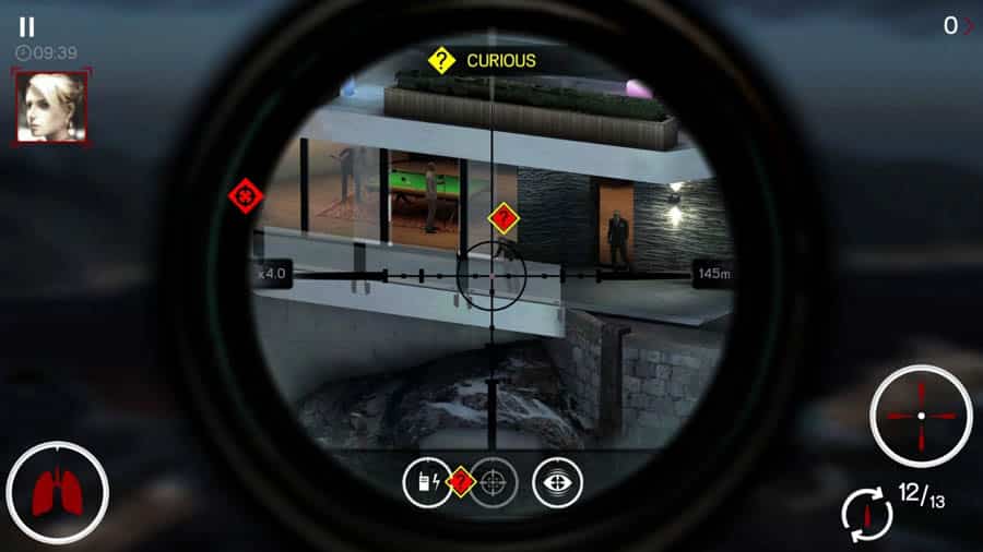 A photo of Hitman Sniper, one of the best action games for iphone.