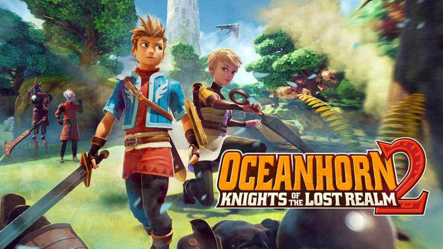 The official cover of Oceanhorn 2: Knights of the Lost Realm, one of the best action games for iphone.