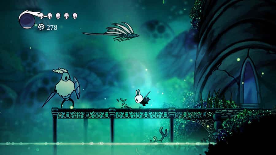 A photo of Hollow Knight, one of the best action games for Mac.