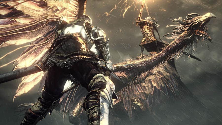 An official photo of Dark Souls lll, one of the best action games for Mac.