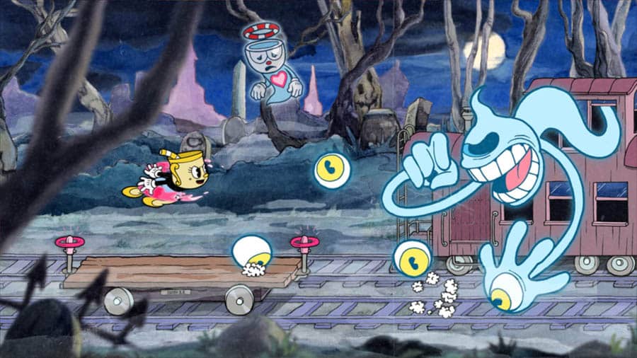 A photo of Cuphead, one of the best action games for Nintendo Switch.