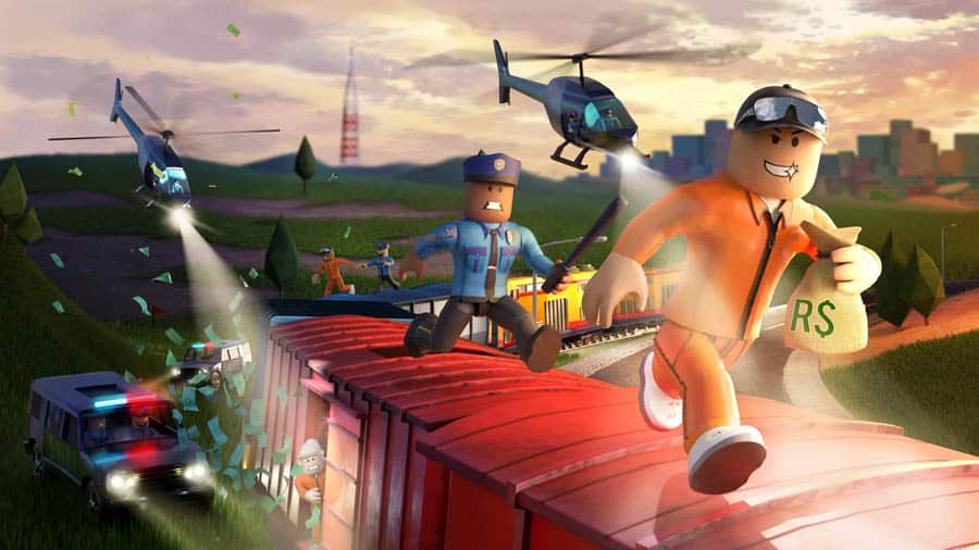 The Official Picture of Jailbreak with its characters, One of best action games for roblox.