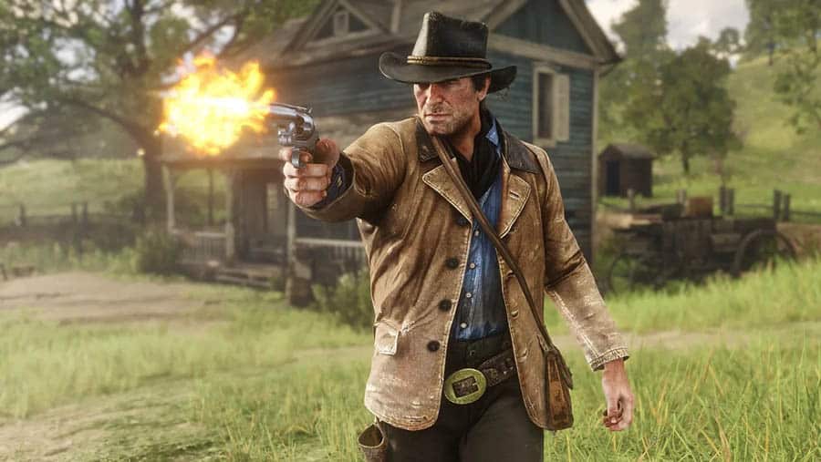 An official picture of Red Dead Redemption 2, one of the best action games for windows.