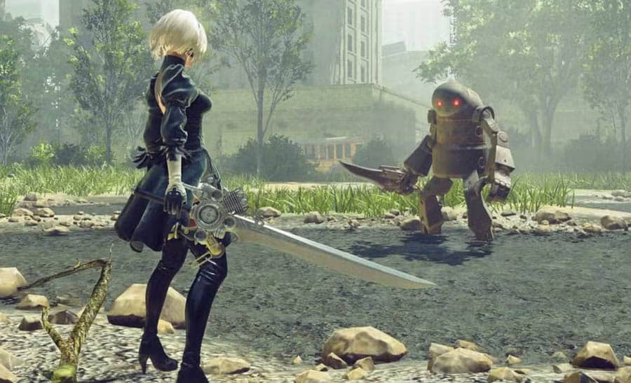 A wallpaper of Nier: Automata, one of the best action games for xbox.