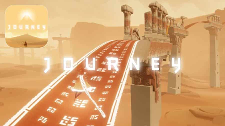 A picture of Journey, one of the best adventure games for ios.