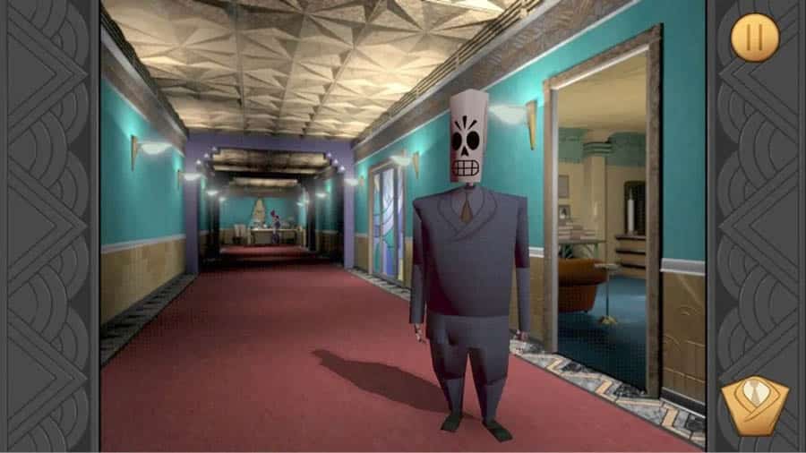 A picture of Grim Fandango Remastered, one of the best adventure games for ios.