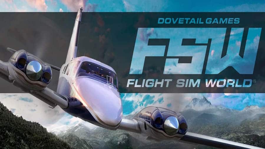 The Official Picture of Flight Sim World, One of best airplane games for pc.