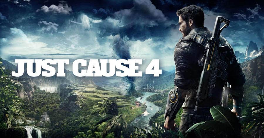 The Official Picture of Just Cause 4 with its main character, One of best airplane games for ps4.