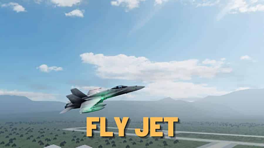 The Official Picture of Fly a Jet, One of best airplane games for roblox.