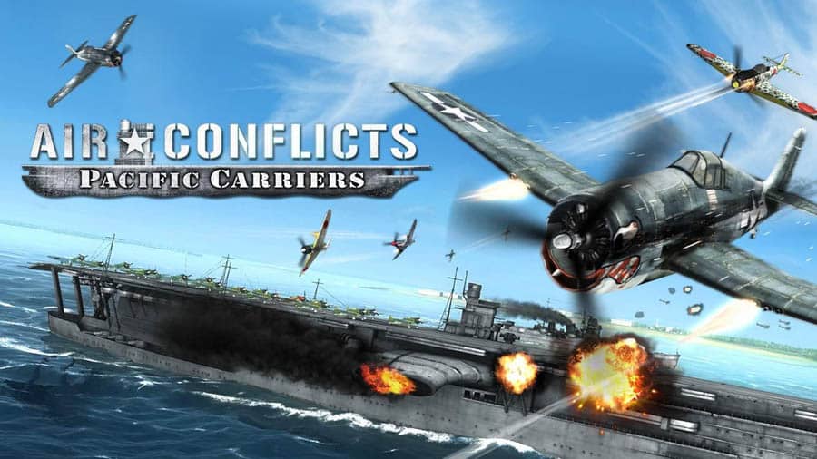 The Official Picture of Air Conflicts: Pacific Carriers, One of best airplane games for switch.