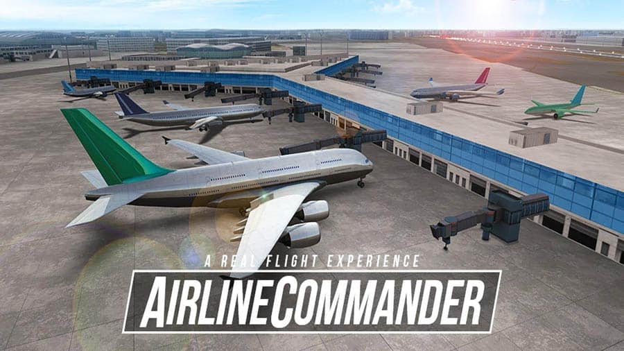 The Official Picture of Airline Commander, One of best airplane games on chromebook.