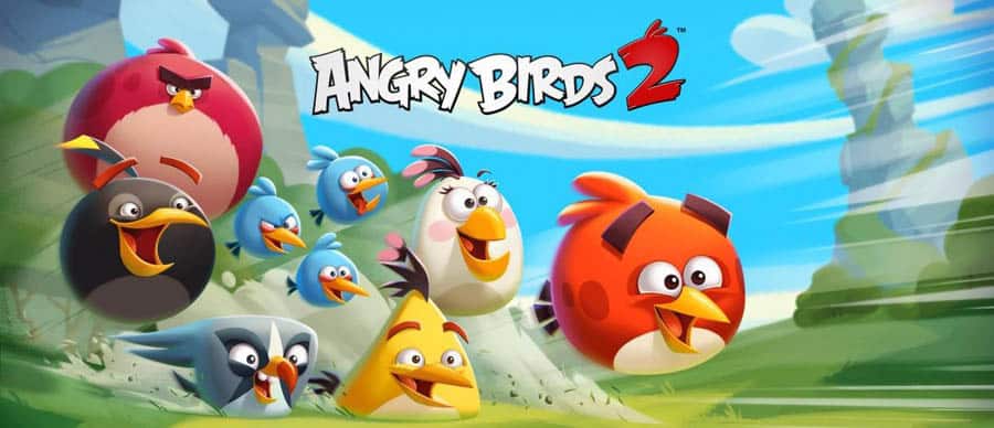 The Official Picture of Angry Birds 2 with its characters.