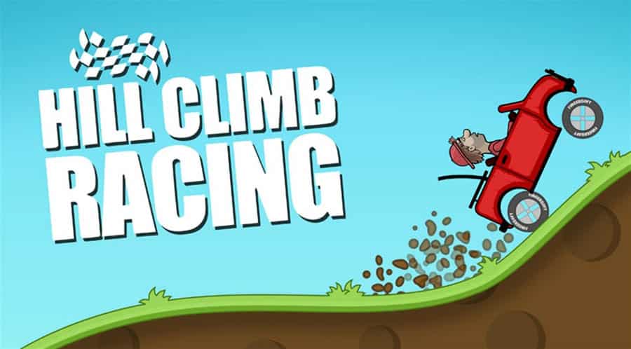 The Official Picture of Hill Climb Racing with its character.