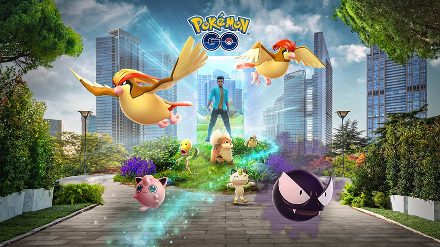 An official picture of Pokemon GO, one of the best android games for youtube channel.