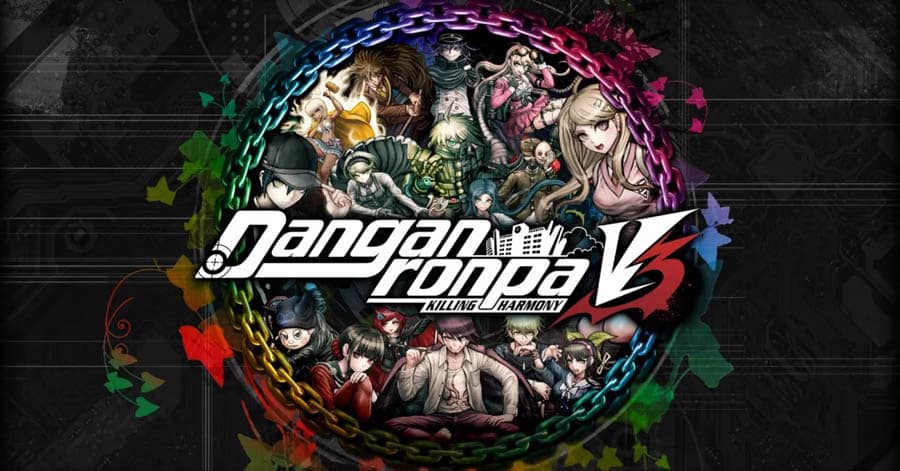 The Official Picture of Danganronpa V3: Killing Harmony with its characters, One of best anime games on ps4.