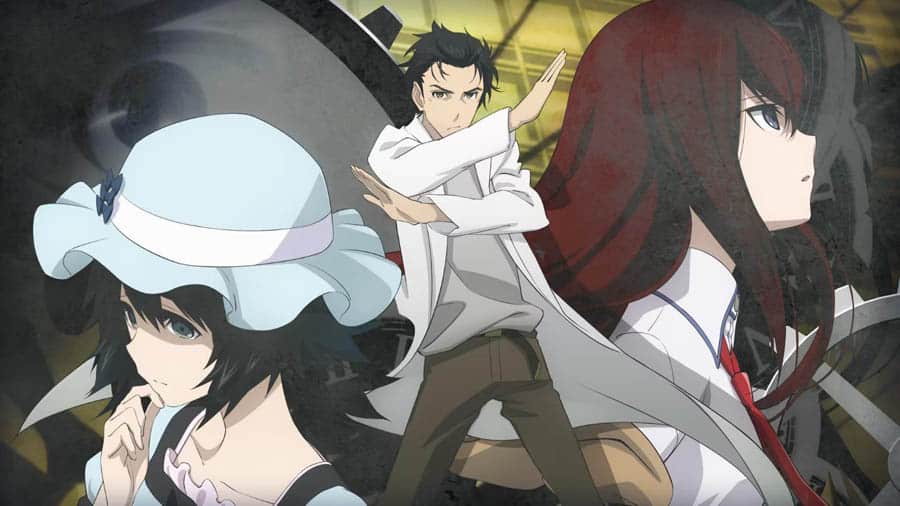 The Official Picture of Steins;Gate Elite with its characters, One of best anime games on ps4.