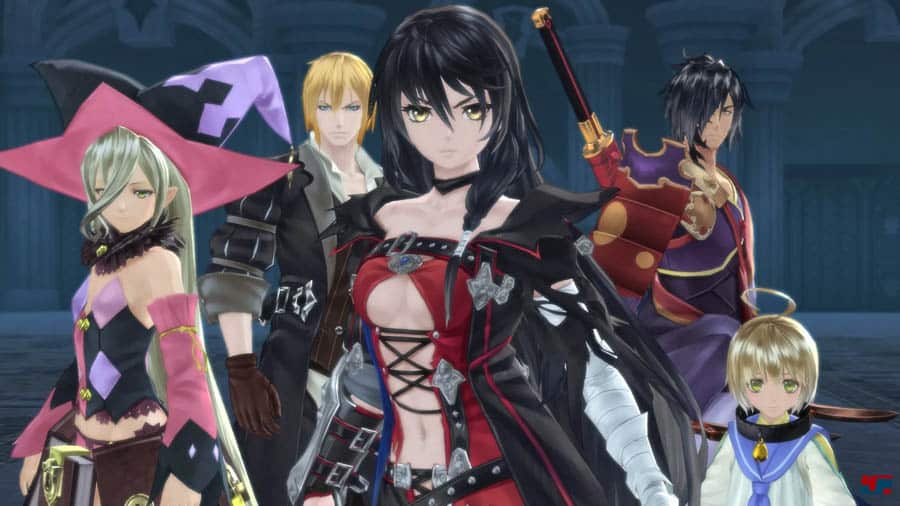 in game Picture of Tales of Berseria with its characters, One of best anime games on ps4.