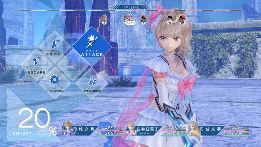 A picture of Blue Reflection, one of the best anime games on steam.