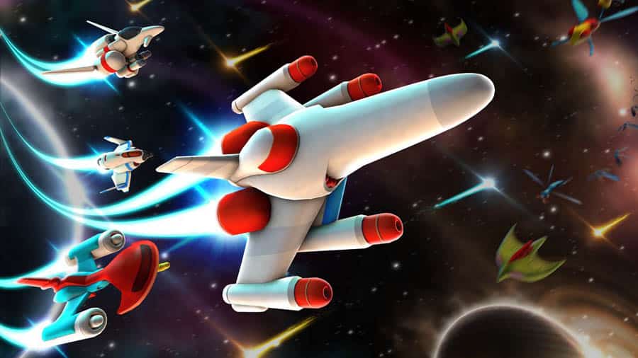 A picture of Galaga Wars, one of the best arcade games for Android.