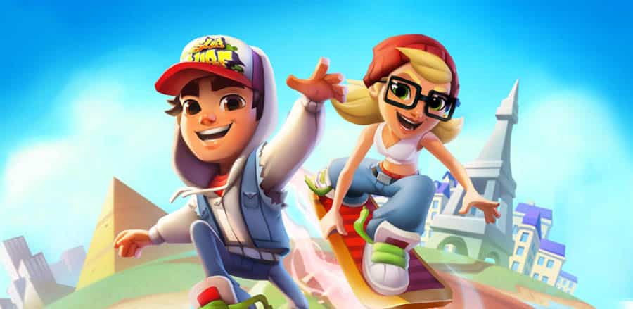 An official wallpaper of Subway Surfers, one of the best arcade games for Android.