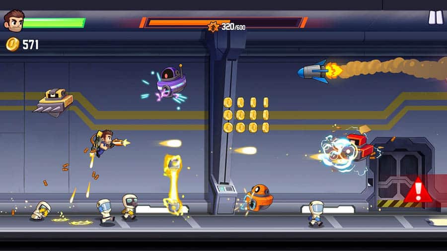 An official photo of Jetpack Joyride, one of the best arcade games for iOS.