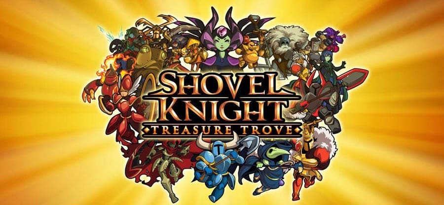 The Official Picture of Shovel Knight: Treasure Trove with its characters, One of best arcade games for Mac.