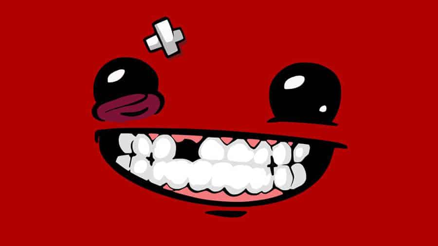 The Official Picture of Super Meat Boy with its character, One of best arcade games for Mac.