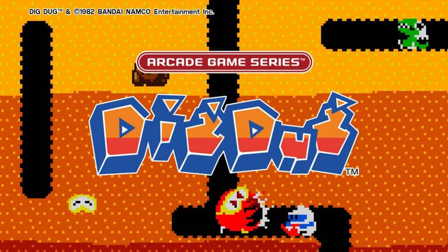 The Official Picture of Dig Dug, One of best arcade games for pc.