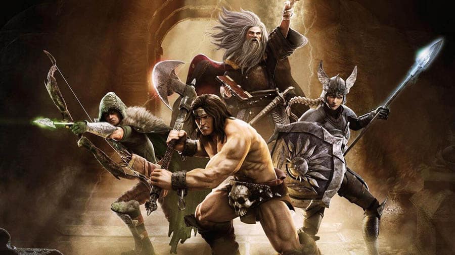 The Official Picture of Gauntlet with its characters, One of best arcade games for pc.