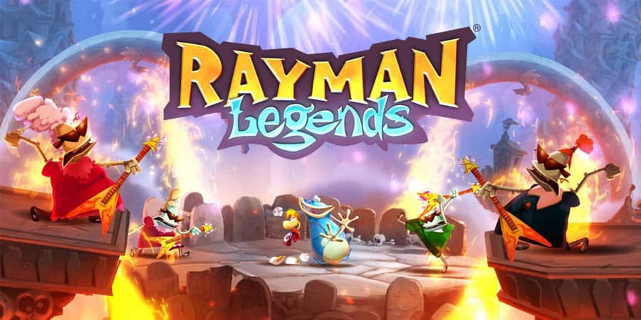 The Official Picture of Rayman Legends with its characters, One of best arcade games for pc.