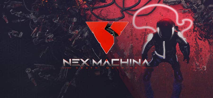 The Official Picture of Nex Machina with its character, One of best arcade games for ps4.