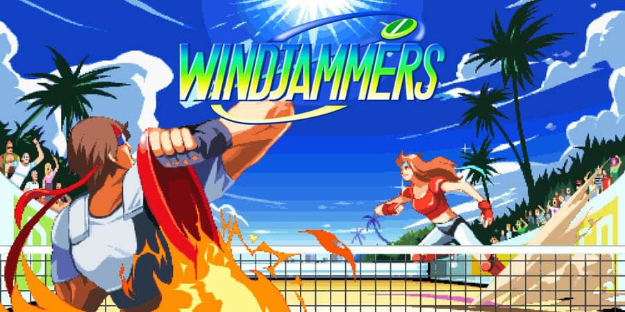 The Official Picture of Windjammers with its characters, One of best arcade games for ps4.