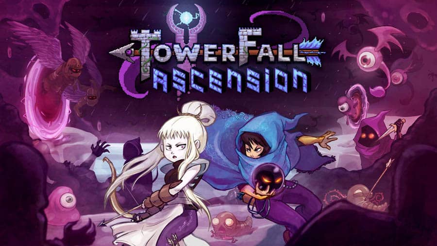 The Official Picture of TowerFall Ascension with its characters, One of best arcade games for ps4.