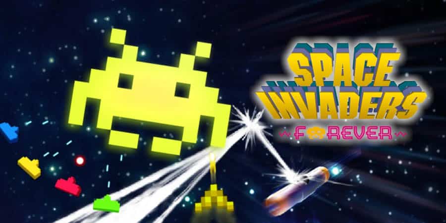 The Official Picture of Space Invaders Forever, One of best arcade games for ps5.