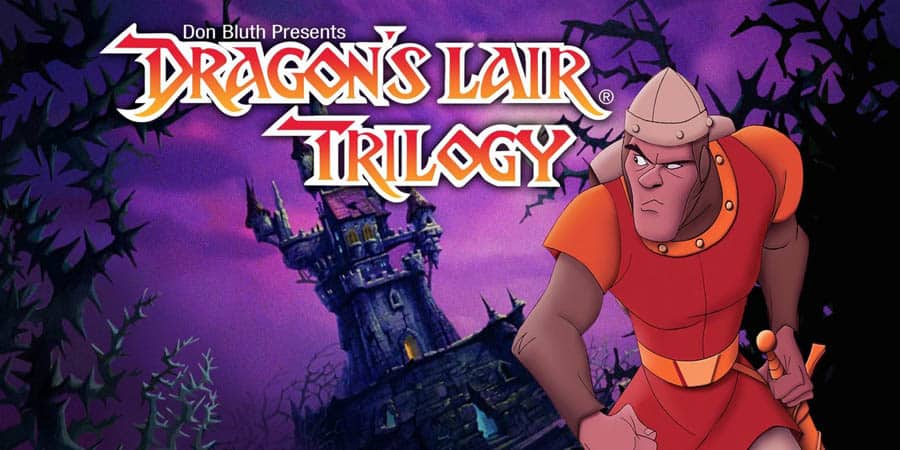 The Official Picture of Dragon's Lair Trilogy with its character, One of best arcade games for switch.