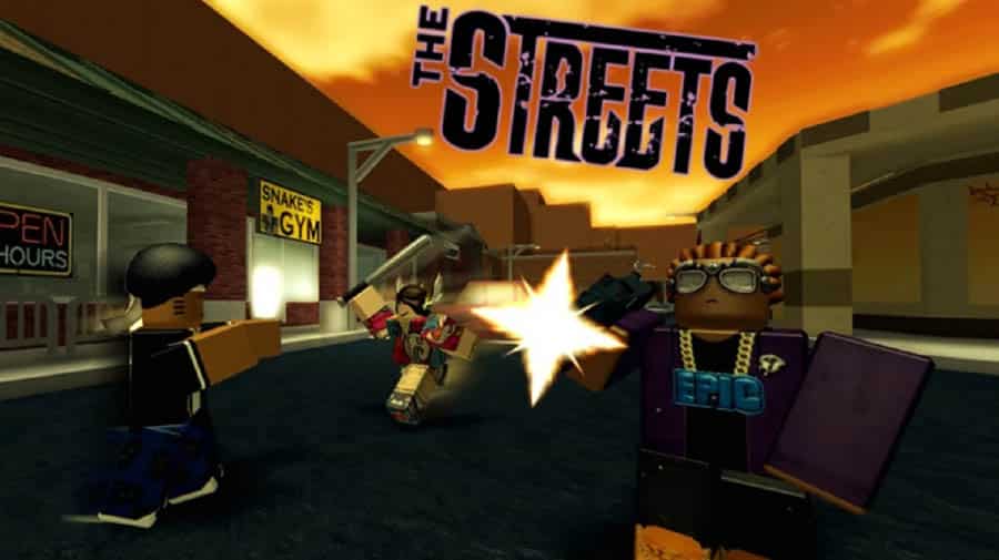 An official photo of The Streets, one of the best assassin games on Roblox.