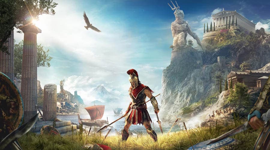 A picture of Assassin’s Creed Odyssey, one of the best assassin games on xbox.