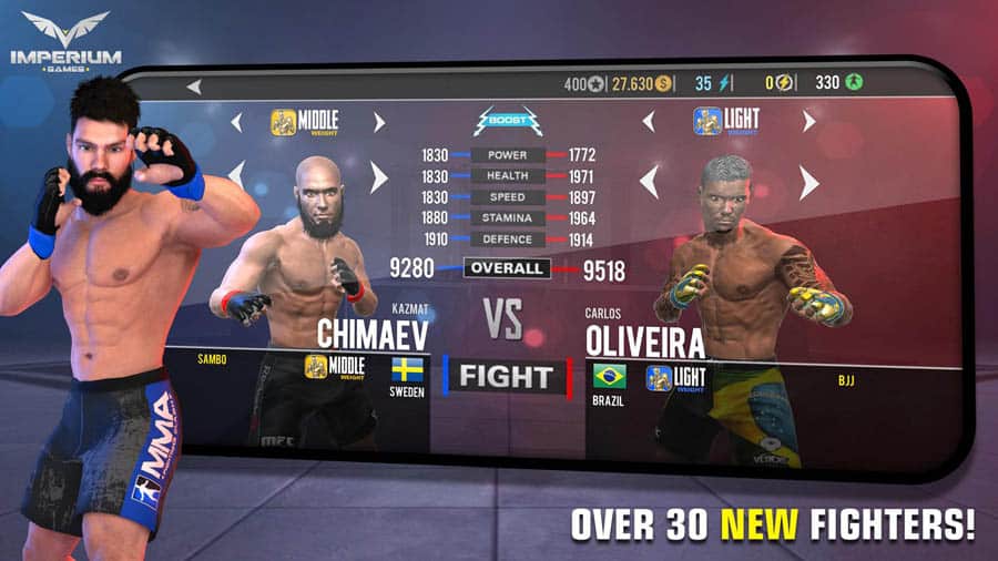 An official photo of MMA Fighting Clash, one of the best boxing games for Android.