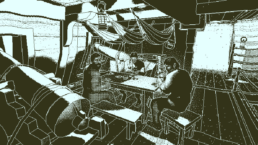 A wallpaper of Return of the Obra Dinn, one of the best detective games for mac.