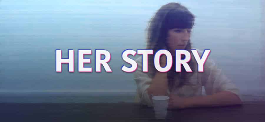 A picture of Her Story, one of the best detective games for mac.