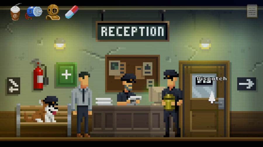 An official picture of Darkside Detective, one of the best detective games on chromebook.