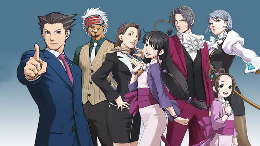 A wallpaper of Phoenix Wright: Ace Attorney Trilogy.