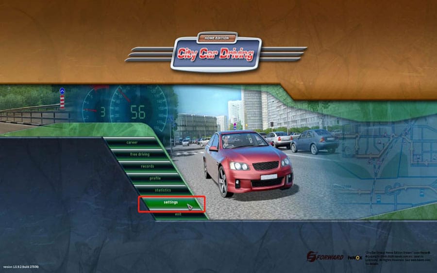 in game Picture of City Car Driving, One of best drift games on PC.