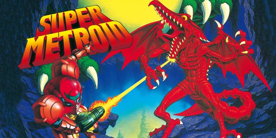 The Official Picture of  Super Metroid with Samus, One of best emulator games for android.