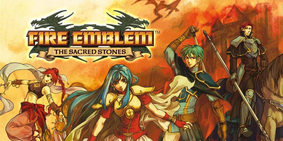 The Official Picture of Fire Emblem: The Sacred Stones with its characters, One of best emulator games for ios.