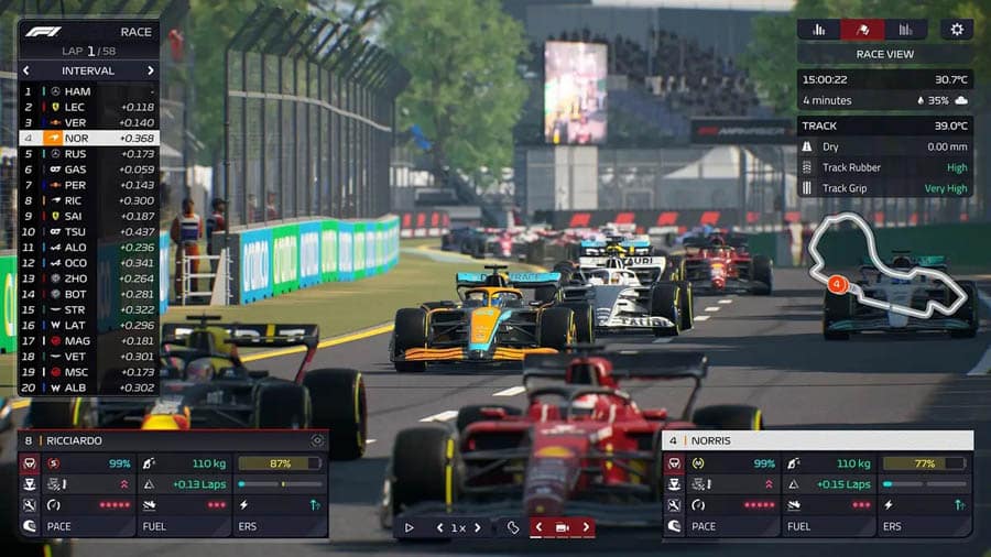 A picture of F1 Manager 2022, one of the best formula 1 games for pc.