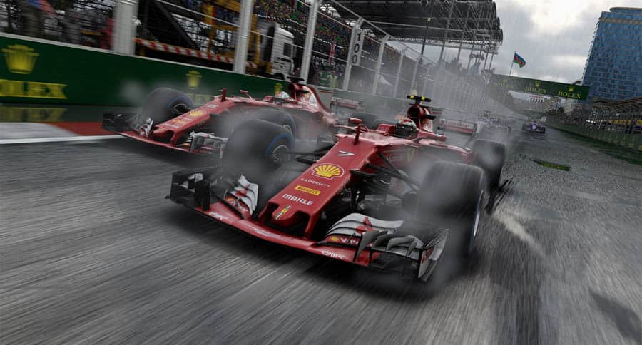 A picture of F1 2017, one of the best formula 1 games for steam.