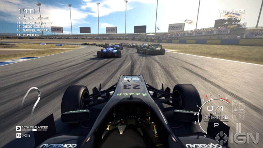 A picture of GRID Autosport, one of the best formula 1 games for steam.