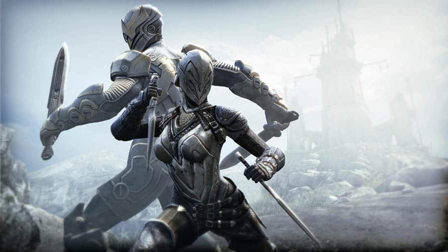 The Official Picture of Infinity Blade with its characters.