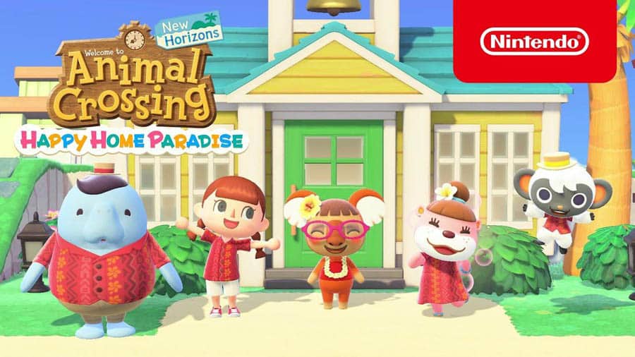 The Official Picture of Animal Crossing: New Horizons with its characters.